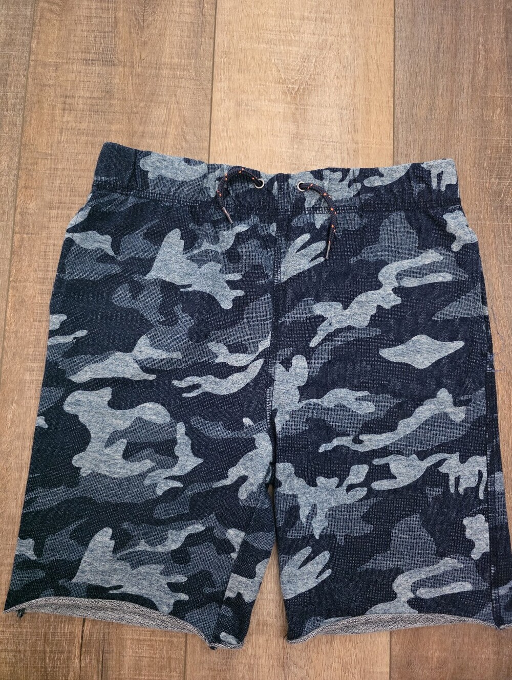Appaman Camouflage Pull-On Shorts - Navy & Heather Gray - Boys Size 22